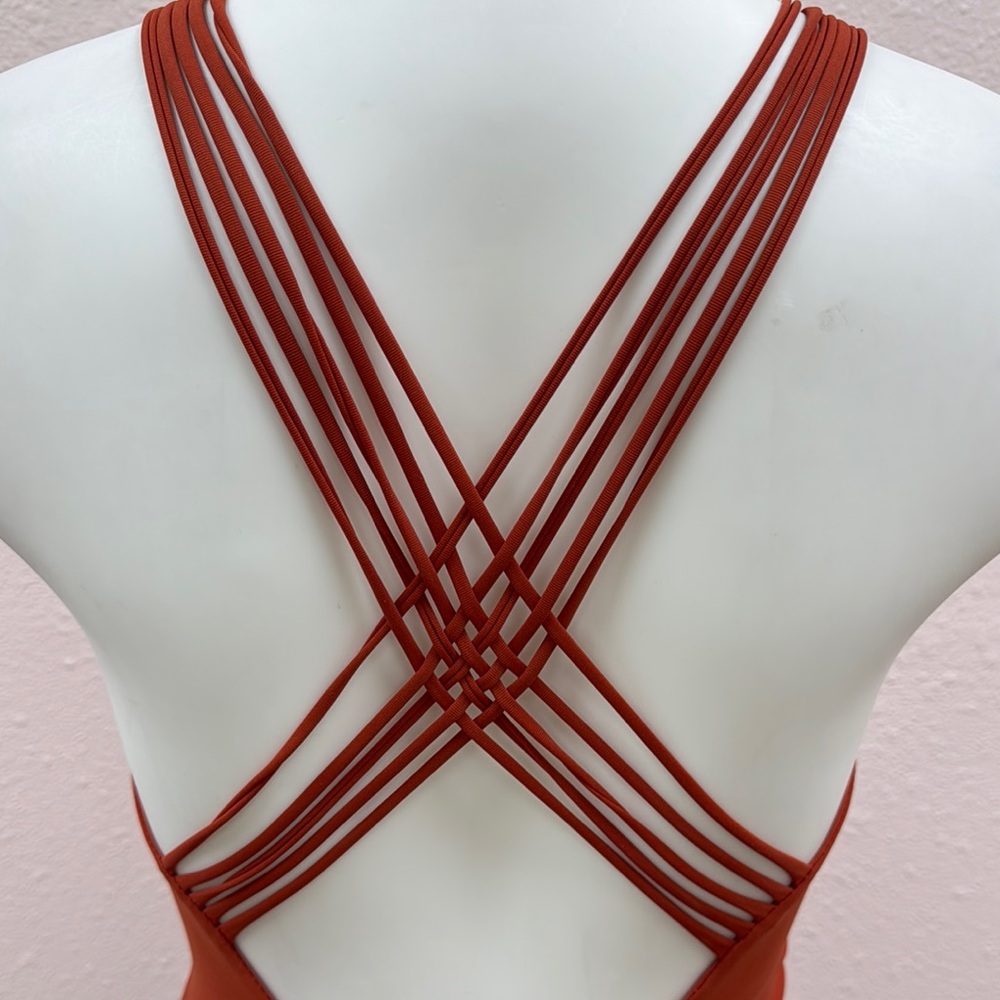 Chic Rust One-Piece Swimsuit - Picture 6 of 6